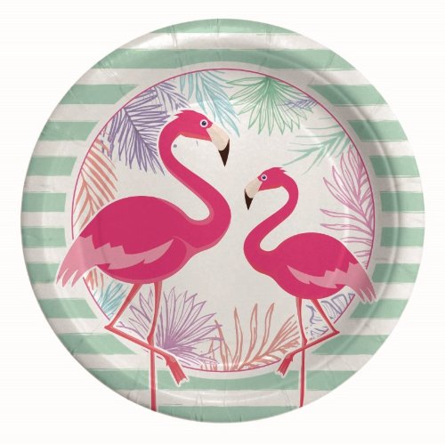 Plates Flamingo Party