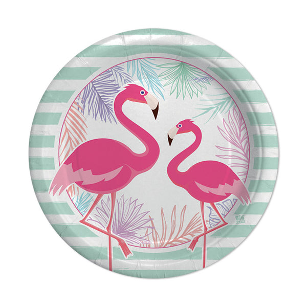 Plates Flamingo Party