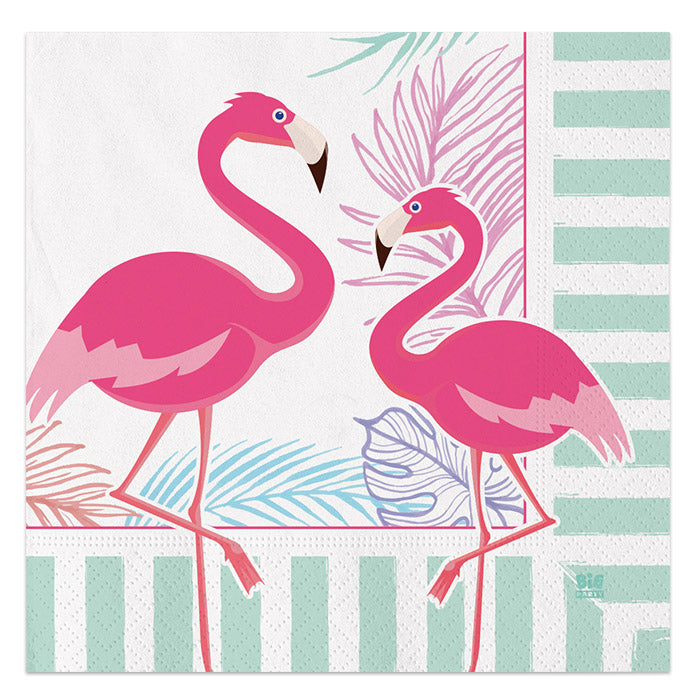 Napkins Flamingo Party