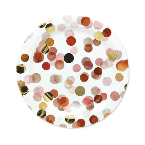 Plates Confetti Pink