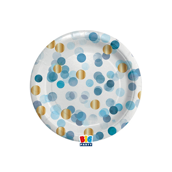 Plates Coriandoli Baby Blue