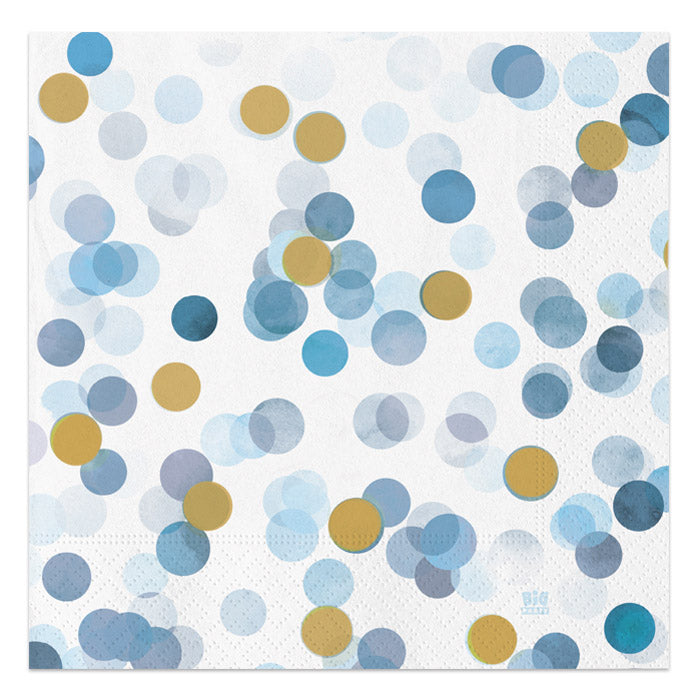Napkins Coriandoli Baby Blue