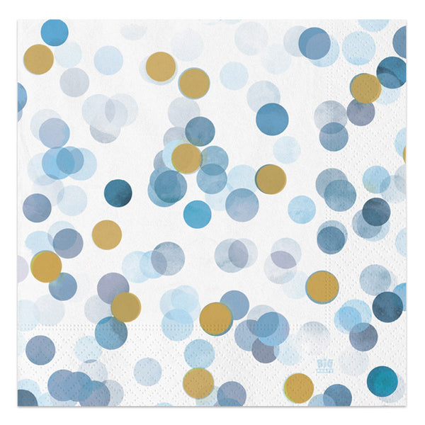 Napkins Coriandoli Baby Blue