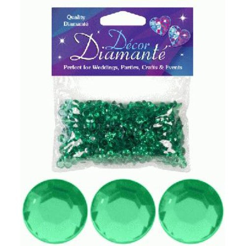 Crystal confetti, 6mm, Emerald