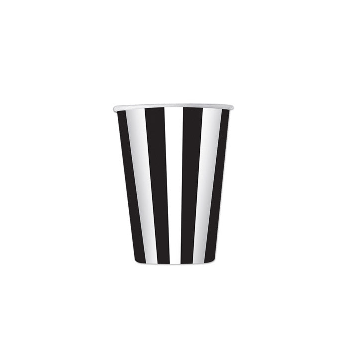 Black and White striped cups
