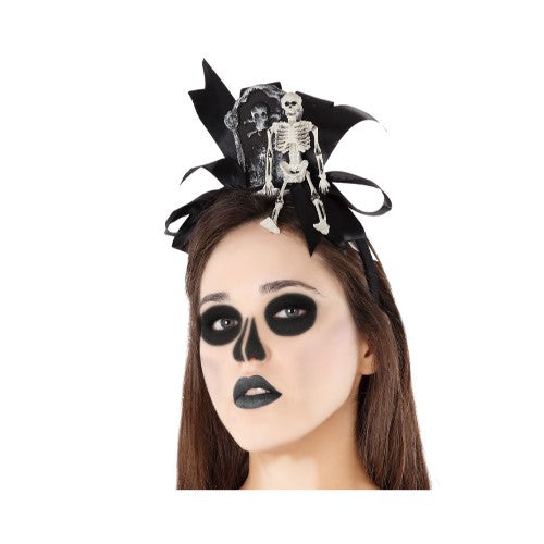 HALLOWEEN HEADBAND WITH SKELETON
