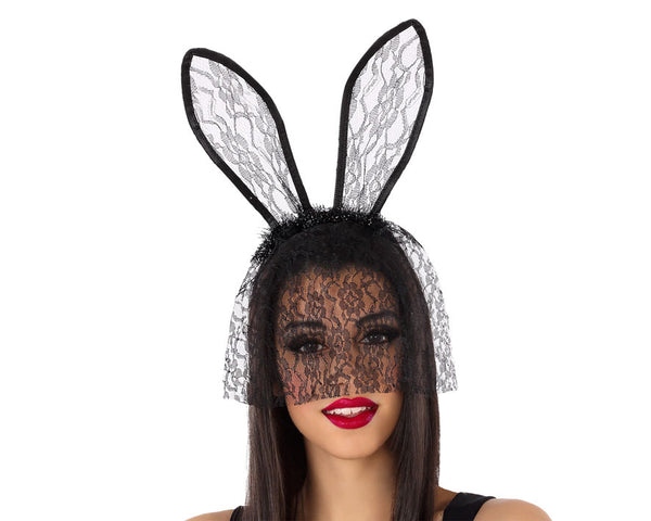 RABBIT HEADBAND BLACK