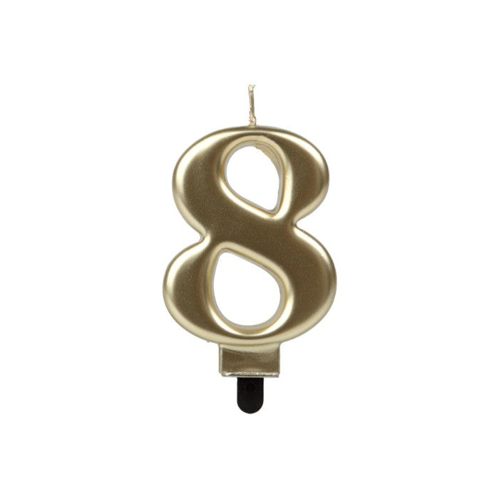 Candle No 8 Golden
