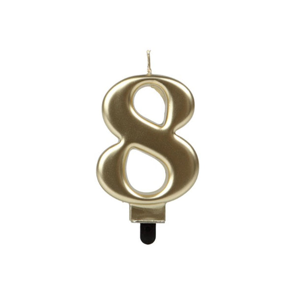 Candle No 8 Golden