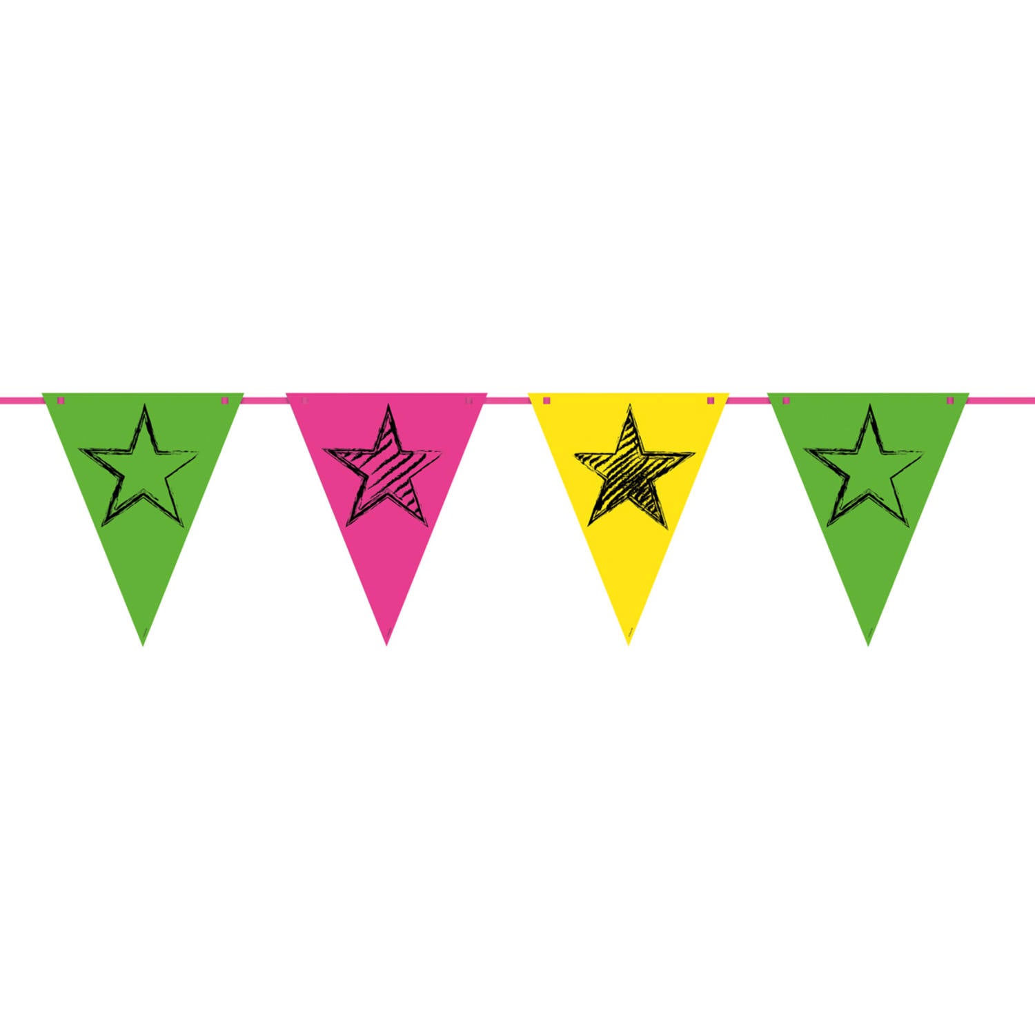 Flagbanner Neon Party /6mtr