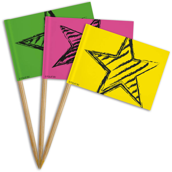 Neon Party Flag Picks /36