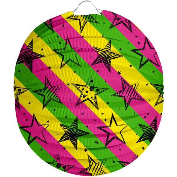 Lantern Neon Stars 22cm