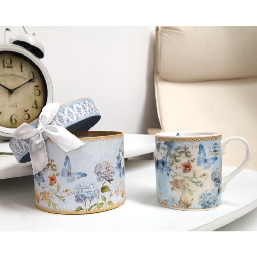 CUP 250ML PORCELAIN BUTTERFLIES