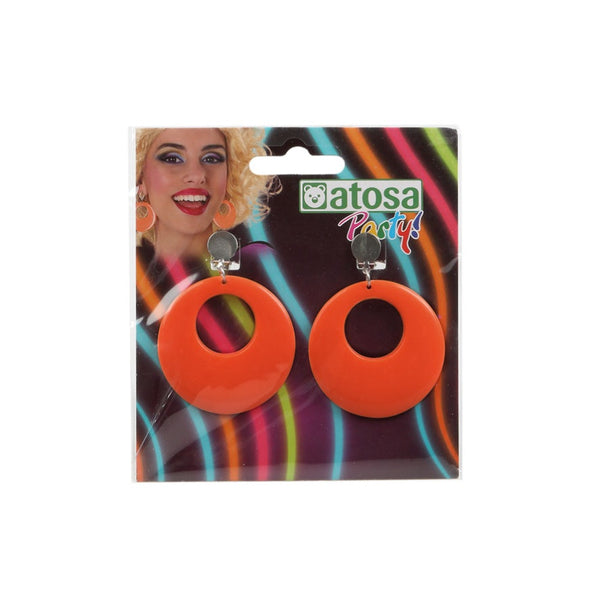 EAR RINGS NEON ORANGE