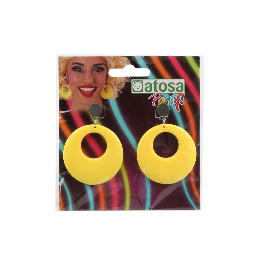 EAR RINGS NEON YELLOW