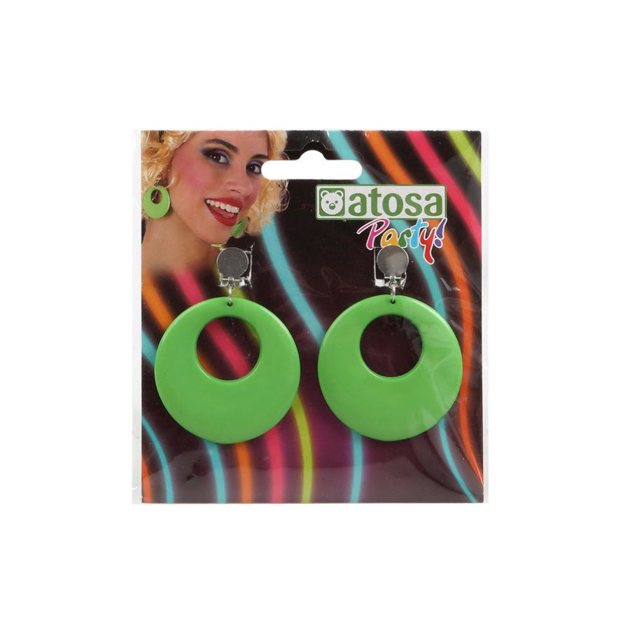 EAR RINGS NEON GREEN
