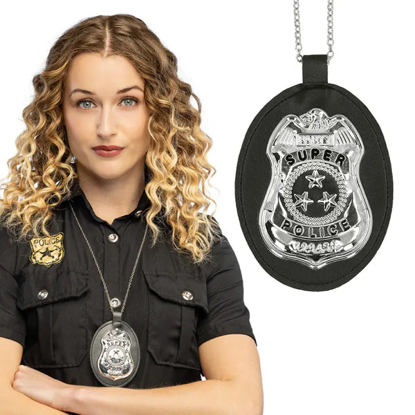 Necklace badge 'Super Police'