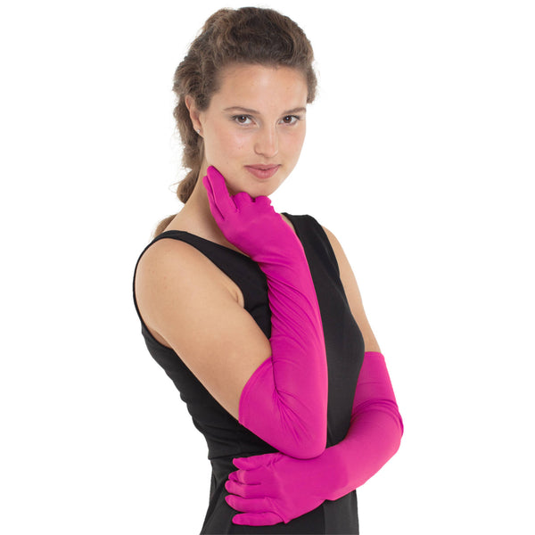 Gloves Elbow Length Pink 50cm