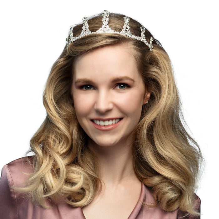Metal diadem Royal Caroline