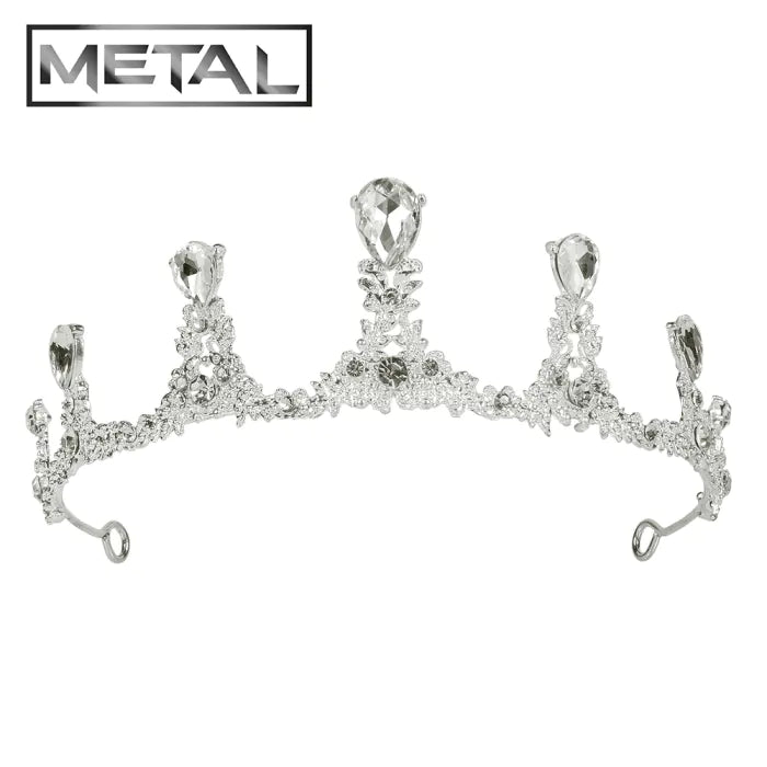 Metal diadem Royal Caroline
