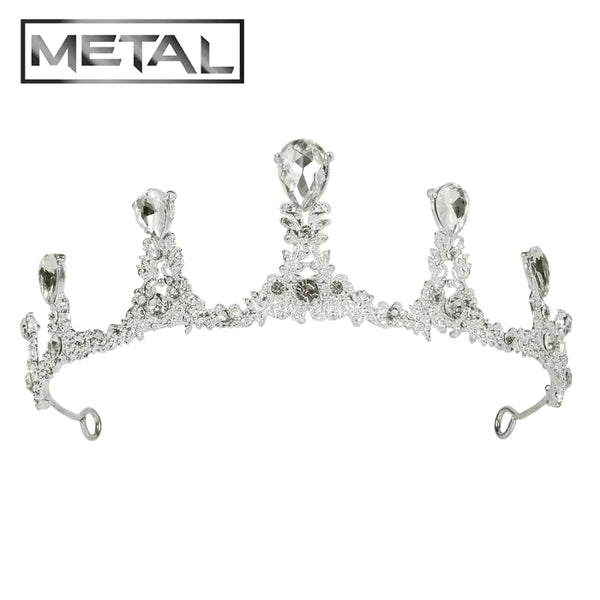 Metal diadem Royal Caroline