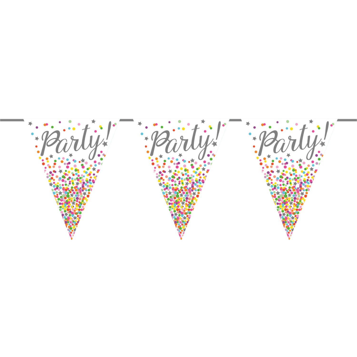 Flagbanner Foil Confetti 6 Mtr.