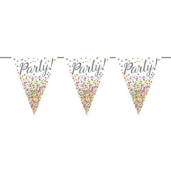 Flagbanner Foil Confetti 6 Mtr.
