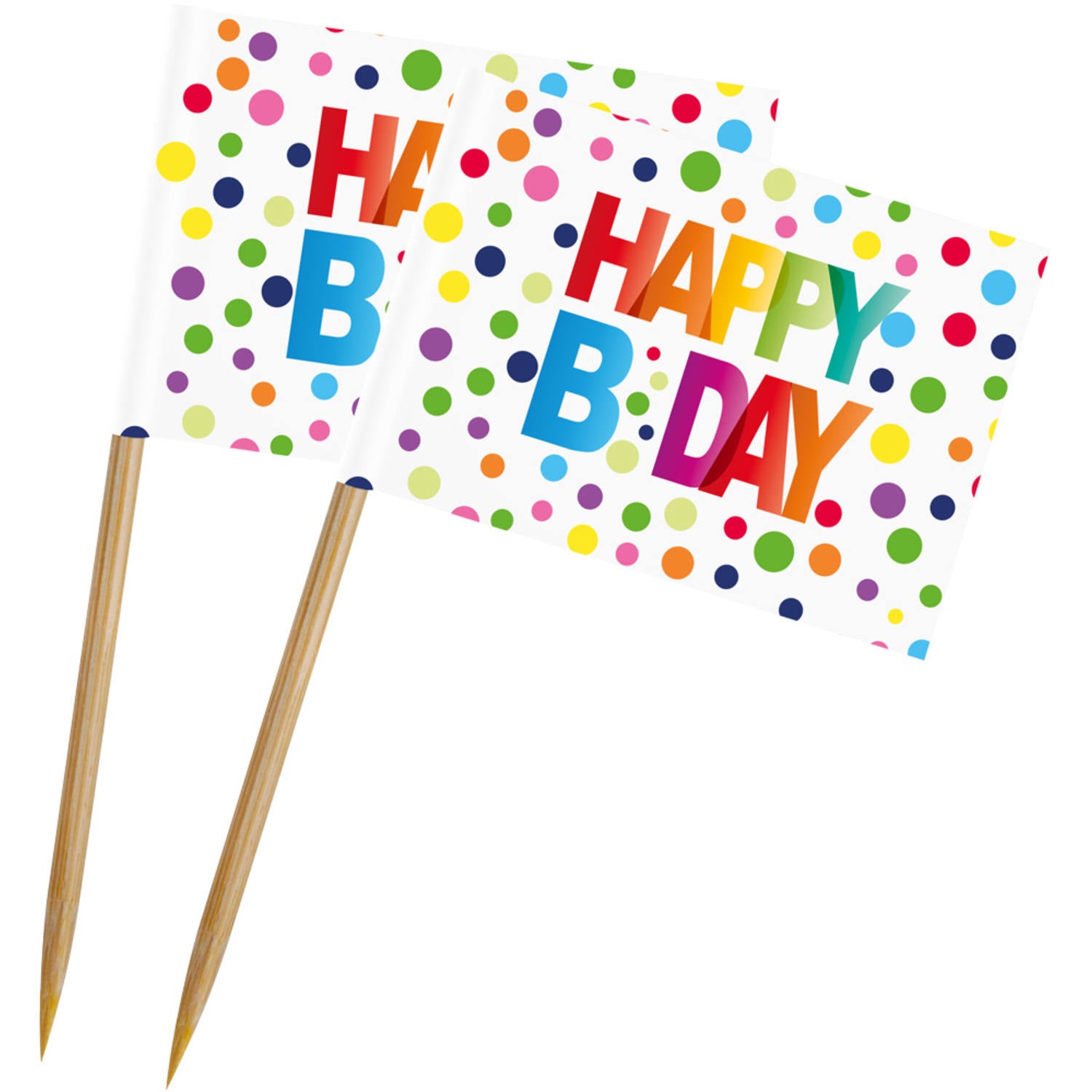 Flag Picks Rainbow Dots HBD /50