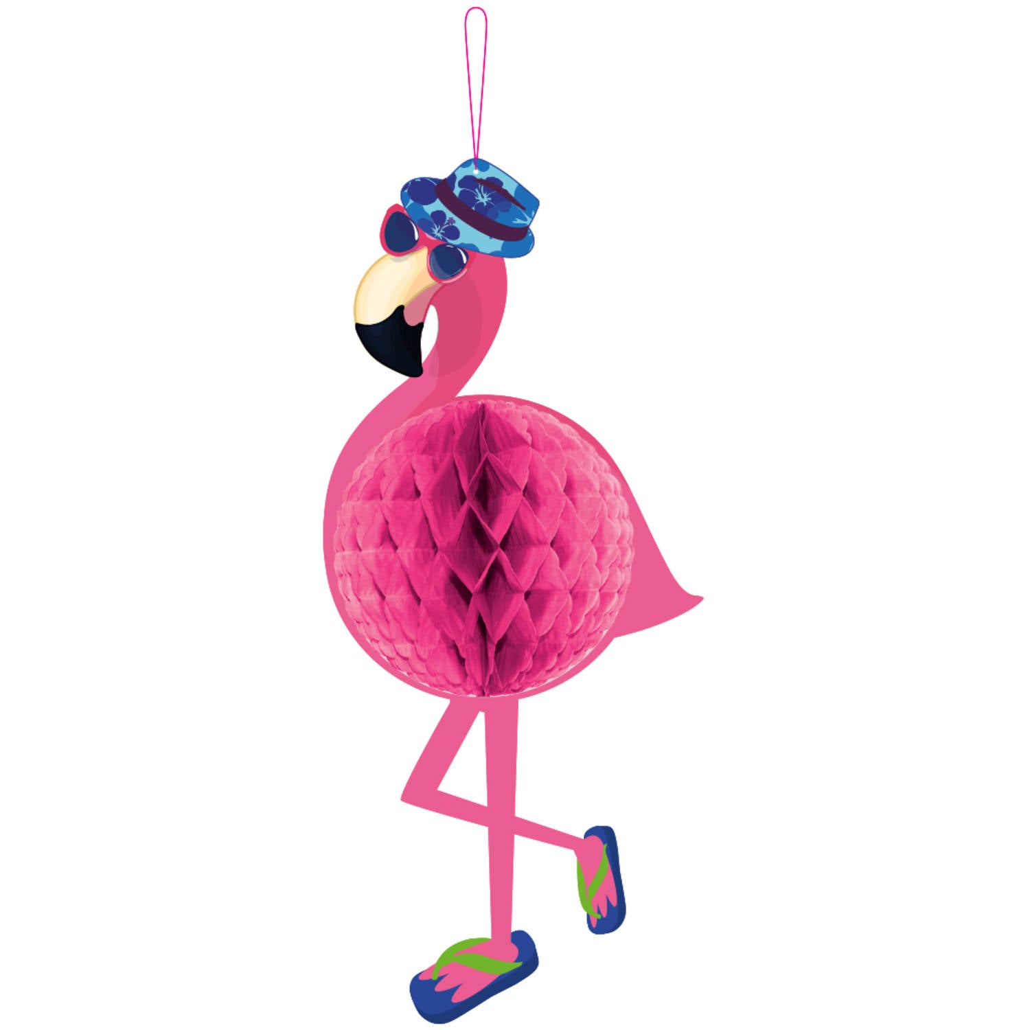 Honeycomb Flat Deco Flamingo 22x58c