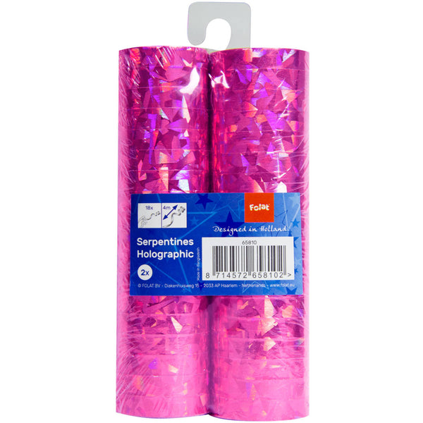 Serpentines Holographic Magenta 4m
