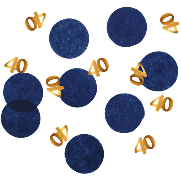 Confetti blue 40 year 25gr