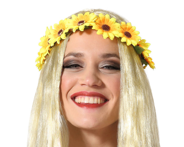 HEADDRESS FLOWERS YELLOW