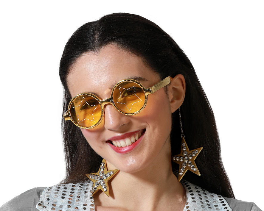 GLASSES WITH STARS GOLDEN