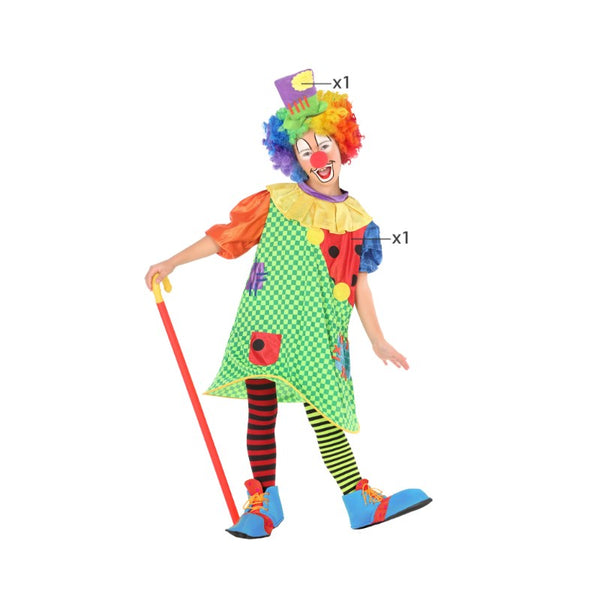 COSTUME WOMAN CLOWN 3-4