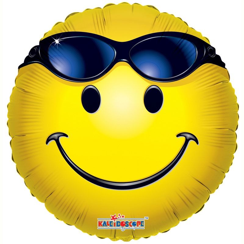 Balloon-Emoji with Glasses on head