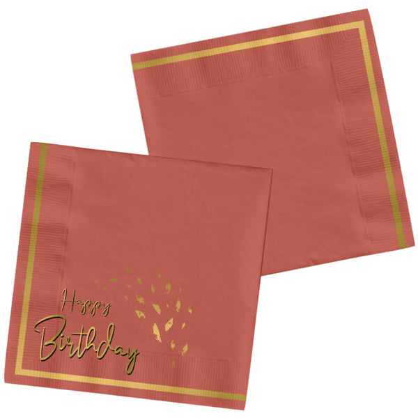 Napkins HBD Golden Dusk 33x33cm /20