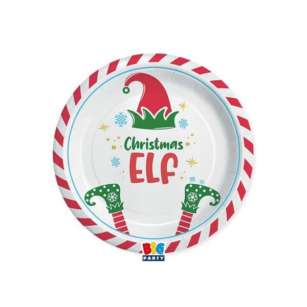 Christmas Elf Paper Plates