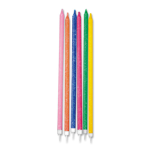 Candles Pencil Assortite Glitter