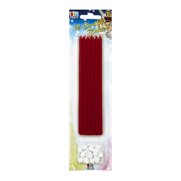 12 Candles Pencil Red