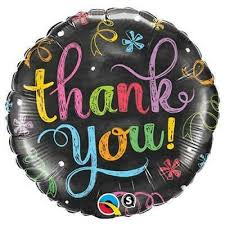 Balloon-Thank you Black