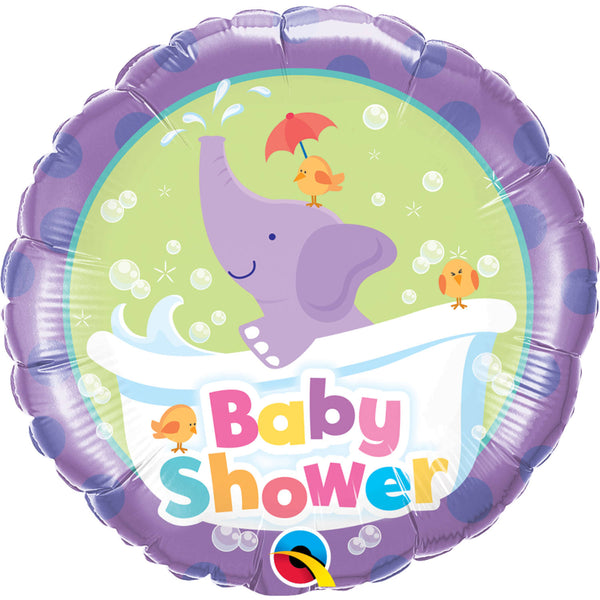 Balloon-Baby Shower purple elephant