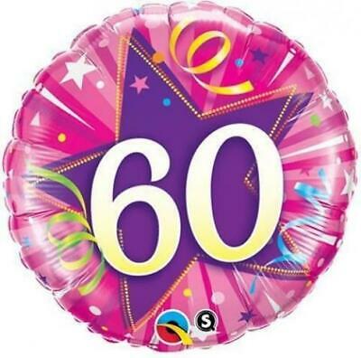 Balloon-60 Pink with Star Background