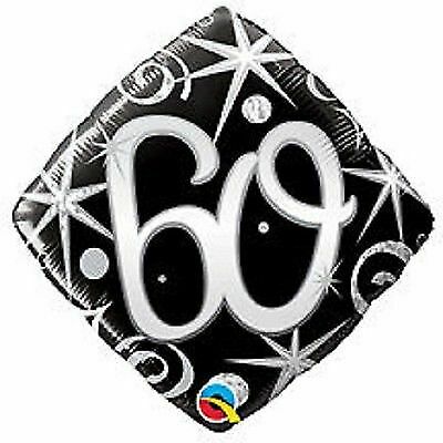 Balloon-60 Square Black and Silver