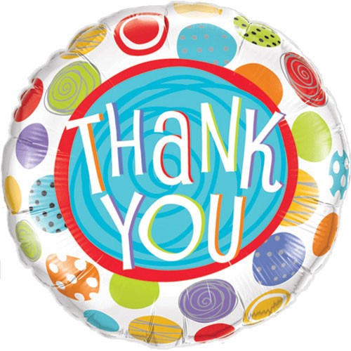 Balloon-Thank you Colourful