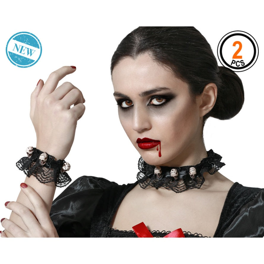 HALLOWEEN COLLAR AND BRACELET