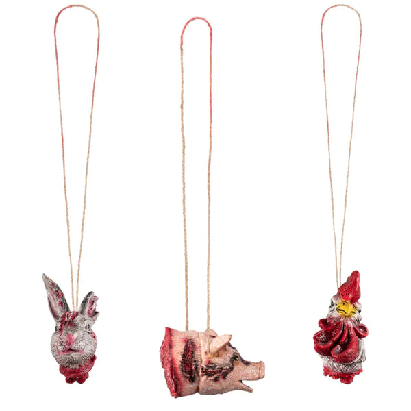 Chopped animal heads 3 ass.