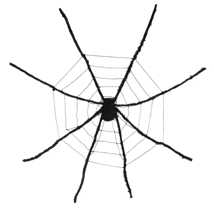 Spider web black with XL spider