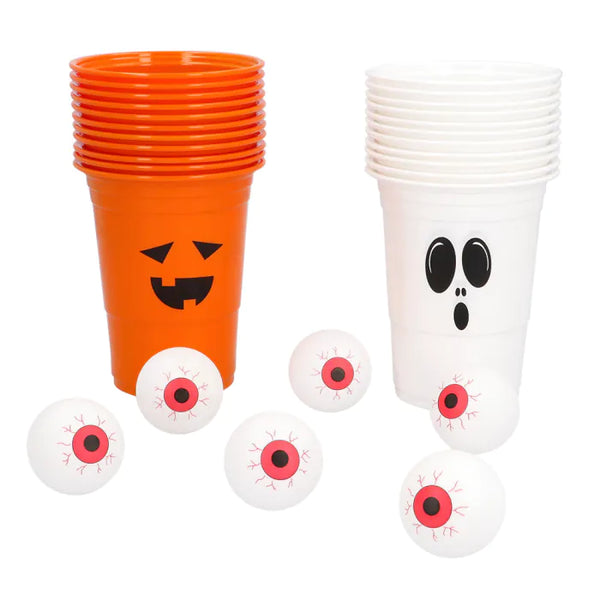 Set drinking game Halloween beer pong