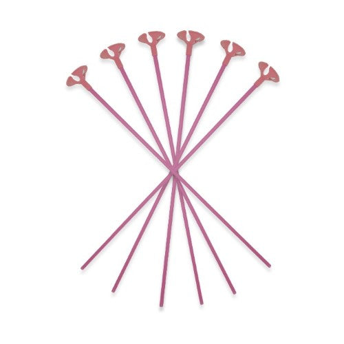 Balloon Sticks Pink + Holder