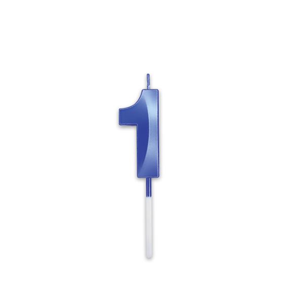 Candle Num. 1 Prestige Blu Metal